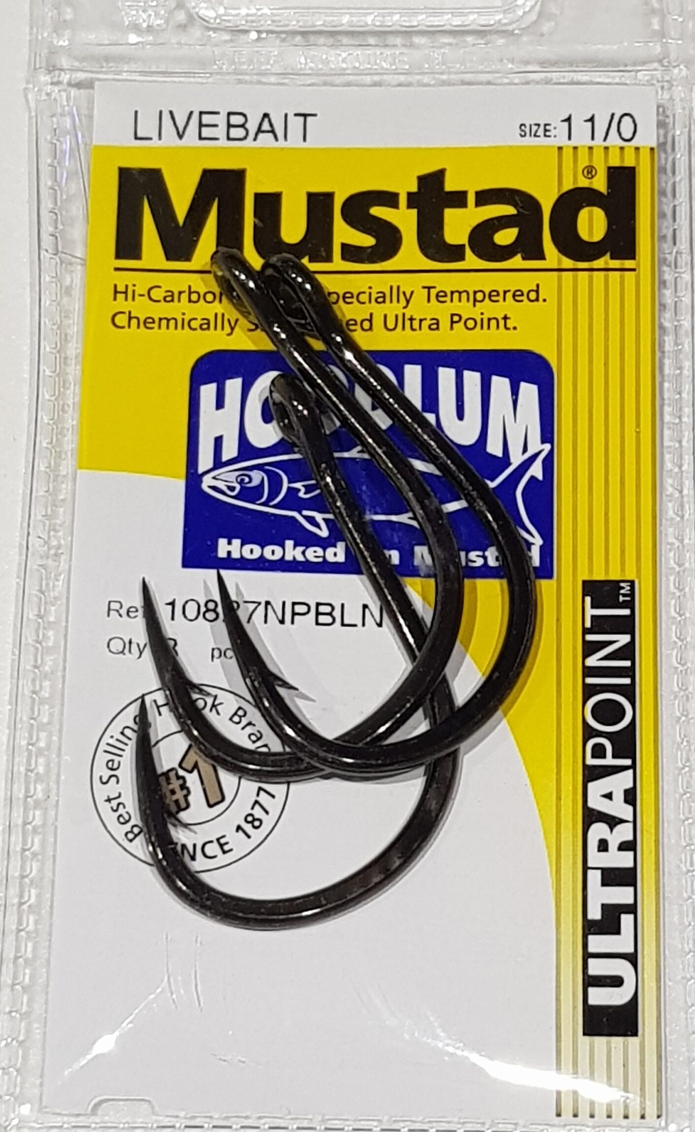 Mustad Hoodlum Live Bait Fishing Hooks 11/0 – Online Fishen Supplies