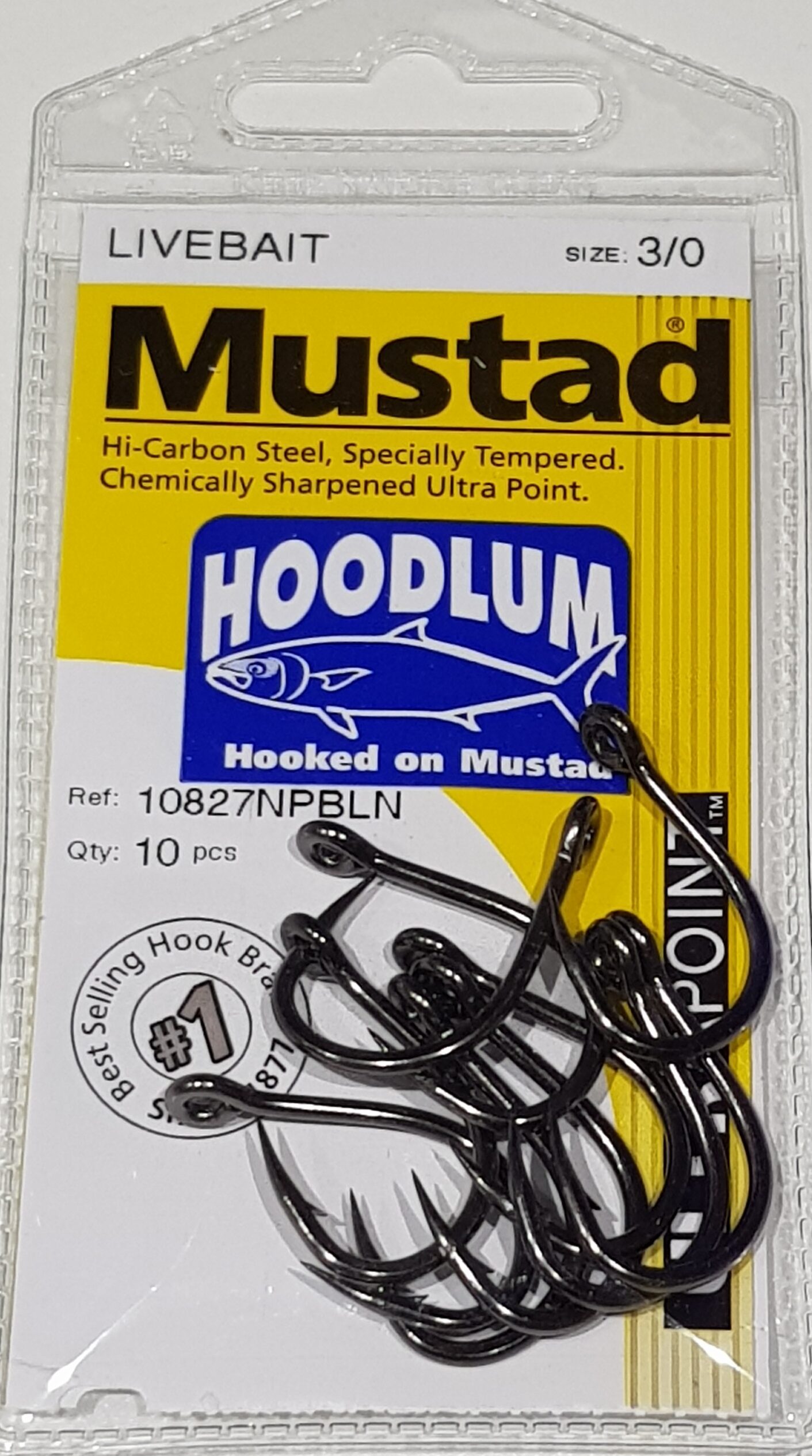 Mustad Hoodlum Live Bait Fishing Hooks 3/0 – Online Fishen Supplies