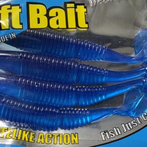 blue soft plastic