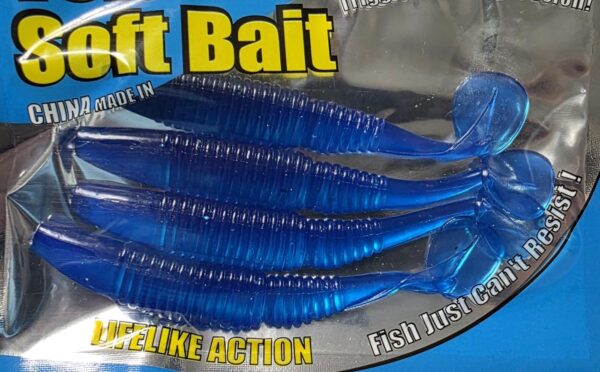 blue soft plastic